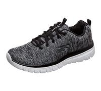 Skechers Graceful-twis, Zapatillas Mujer, Negro y Blanco, 39 EU