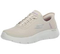 Skechers, Grand Entry, Zapatillas sin Cordones para Mujer Go Walk Flex, Blanco Sucio, 8 Narrow