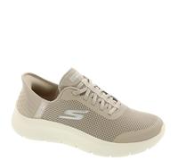 Skechers, Grand Entry, Zapatillas sin Cordones para Mujer Go Walk Flex, Gris Topo, 39.5 EU