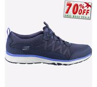 Skechers Gratis Deporte Live Dorado Mujer Memoria Espuma Gimnasio Azul Marino