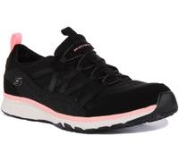 SKECHERS Gratis SPORTS Live Dorado Vegano Mujer Zapatillas Negras Blanco GB 3-8