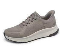 Skechers Hands Free Slip-ins-Bobs Sport Squad Chaos 4, Zapatillas Hombre, Gris Topo Oscuro, 44 EU