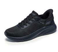 Skechers Hands-Free Slip-ins Bobs Squad Chaos Solid Step, Zapatillas Zapato Hombre, Black, 43 EU