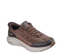 Skechers Hombre Contour Foam Cordelux Slip-In ENTRENADOR, Brown Corduroy/Pu, 42 EU