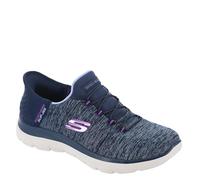 Skechers Slip-ins: Summits - Dazzling Haze en Navy/Morado, talla 39.5, Vegan