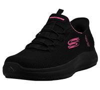 Skechers Hands Free Slip-ins Summits SR - Zapato de servicio de alimentos, Mujer, Negro rosa brillante, 37.5 EU