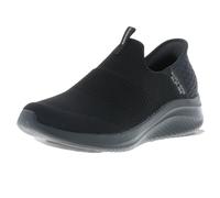 Skechers Ultra Flex 3.0 Cozy Streak, Zapatillas Mujer, Ribete de Punto Negro, 41 EU Ancho