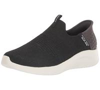 Skechers Hands Free Ultra Flex 3.0 Cozy Streak, Zapatillas Mujer, Ribete de Punto Negro, 39 EU Ancho