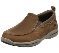 Skechers Mocasines hombre Harper-Forde – plantilla acolchada y suela de goma, Marrón (Dsch) 43 EU