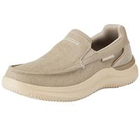 Skechers Hasting Fielden- Zapatos sin Cordones para Hombre, Taupe Canvas, 44 EU