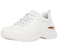 Skechers, Hazel Step N Flow Mujer, Malla Blanca termofusible, 38.5 EU