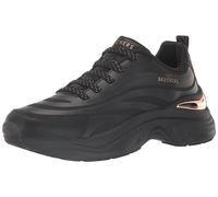 Skechers Hazel- Your WaySneaker para Mujer, Malla termofusible Negra, 37 EU