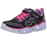 SKECHERS - HEART LIGHTS - RETRO HEARTS para: JUNIOR color: Black Sparkle Mesh/Multi Trim talla: 32