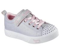 Skechers Heart Steps-Shimmer Sweetie, Zapatillas Niñas, Gris Rosa, 18.5 EU