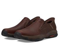 Skechers Herren Craster - Lanigan 204847Twin Gore Slip-Ins aus Leder mit Runder Zehenpartie, Rojo marrón, 43 EU