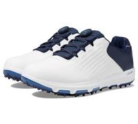 Skechers Herren Pro 6 wasserdichter Golfschuh Sneaker, Weiß/Marineblau/Blau Twist Fit, 45 EU
