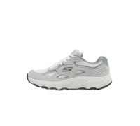 Skechers Hillcrest 2.0 - Tenis para Mujer, Tela de Ante Blanco Roto Verde sintético, 37 EU