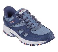 Skechers Hillcrest Kamalino, Zapatos para Senderismo Mujer, Navy Synthetic/Textile/Coral Trim, 37.5 EU
