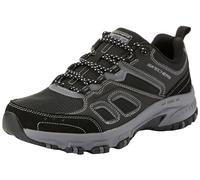 Skechers Hillcrest Pure Escape, Trekking Corte Bajo Hombre, Ribete de carbón Textil sintético Negro, 41 EU