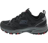 Skechers Hillcrest, Zapatillas Hombre, Black Leather/Mesh/Synthetic/Charcoal Trim, 41 EU