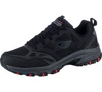 Skechers Hillcrest, Zapatillas Hombre, Black Leather/Mesh/Synthetic/Charcoal Trim, 41 EU