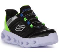 SKECHERS Hipnosis Flash Odelux Ligero Zapatillas sin Cordones Negro Niños Ru 1 -