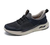Skechers Hombre Arch Fit Crosser Emeric Slip-In ENTRENADOR, Black Knit / Synthetic, 41 EU