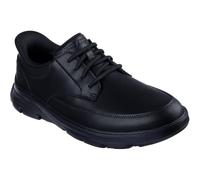 Skechers Arch Fit Garza - Tenis para Hombre, Piel sintética Negra, 48.5 EU