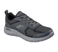Skechers Hombre Arch Fit Summits Leege Zapatillas Deportivas, Charcoal PU Mesh Black Trim, 42 EU