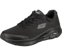 Skechers Hombre Arch Fit Trainers, Black Textile/Synthetic/Trim, 42.5 EU