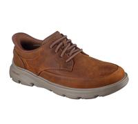 Skechers Arch Fit Garza - Tenis para Hombre, Piel sintética marrón Oscuro, 46 EU
