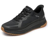 Skechers Hombre Bobs Squad 4 Slip-On, Black Mesh, 42 EU