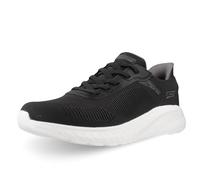 Skechers Hombre Bobs Squad Chaos Solid Step Zapatillas, Black Knit, 43 EU