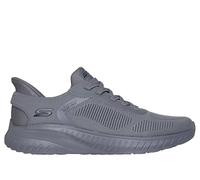 Skechers Hombre Bobs Squad Chaos Solid Step Zapatillas, Dark Gray Knit, 43 EU