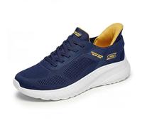 Skechers Zapatillas Slip-Ins Bobs Squad Chaos Hombre Azul Marino Talla 43