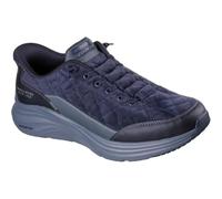 Skechers Hombre Contour Foam Cordelux Slip-In ENTRENADOR, Navy Corduroy/Pu, 42 EU