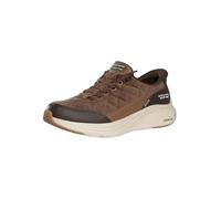 Skechers Hombre Contour Foam Cordelux Slip-In ENTRENADOR, Brown Corduroy/Pu, 43 EU