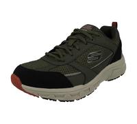 Hombre Skechers Verketta Cordones Corte Holgado Zapatillas Roble Cañón 51898