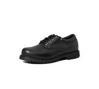 Skechers Hombre Cottonwood Elks Work, Black Leather, 41 EU
