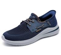 Skechers Hombre Delson 3.0 Roth Slip-In Entrenador | Casual, slipins, espuma viscoelástica refrigerada por aire, Goga Mat Arch, vegano