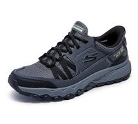 Skechers Dynamite at Escapar Hands Free Slip-in, Zapatillas Hombre, Charcoal Leather/Textile/Black Trim, 42.5 EU