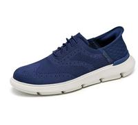 Skechers Garza - Palma para hombre, Azul marino, 45.5 EU