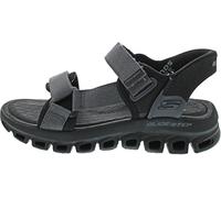 Skechers Hombre Glide Step Sandal DOVAH Zapatillas, Black Mesh/PU, 42 EU