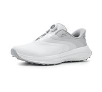 Skechers Hombre Go Golf Mens Waterproof Synthetic Twist-Fit Dial Closure Spike Less Golf Shoe Slip-In Entrenador, White Twist Fit Laces, 43 EU