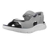 Skechers Hombre Go Walk Flex Sandal Easy Entry Slip-In ENTRENADOR, Grey And Navy Textile, 41 EU