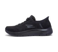 Skechers Hombre Go Walk Flex Smooth Motion Slip-In ENTRENADOR, Black Textile, 45 EU