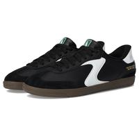 Skechers Hombre Hotshot Relegate Slip-In ENTRENADOR, Black Duraleather/Suede/White Trim, 42 EU