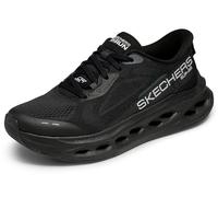 Skechers Hombre MAX Cushioning Glide-Step Advert Zapatillas, Black Textile/Synthetic, 44 EU