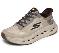 Skechers Hombre MAX Cushioning Glide-Step Slip-In Entrenador, Taupe Textile, 45 EU