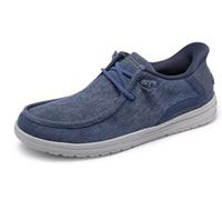 Skechers Zapatillas Melson Coronado para Hombre, Denim Canvas, 45.5 EU